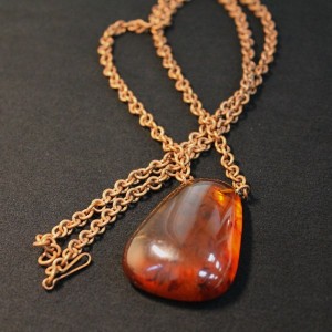 Vintage amber pendant